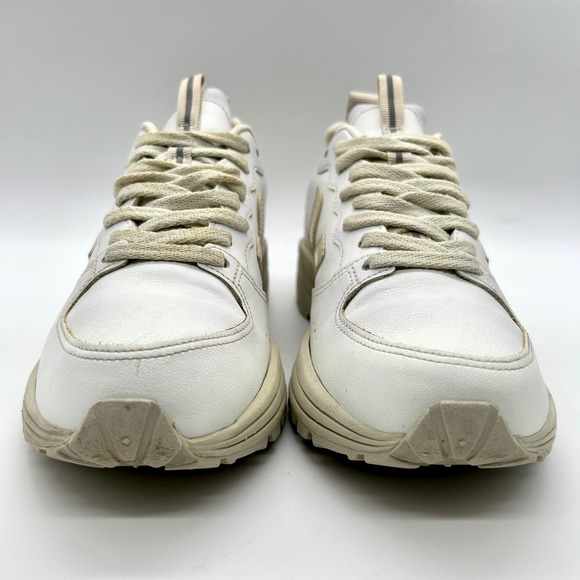 VEJA Venturi Leather Sneakers Womens US 9 EU 40 White Beige Athletic Shoes - Picture 2 of 9